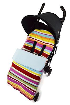 Universeel fleece patroon voetenzak voor Quinny Candy Blue