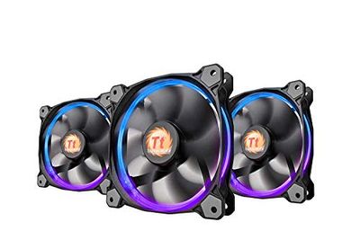 Thermaltake compatible Riing 12, RGB LED-Lufter, 256 Farben - 120mm 3er Set