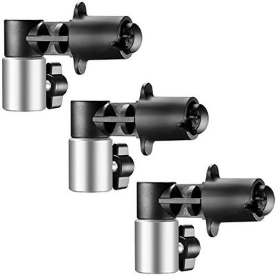 Neewer 3-Pack pinças de fundo e refletor disco para estúdio fotografia refletor luz resistente segurando e braçadeira de colocação de liga de alumínio montagem em suporte luz