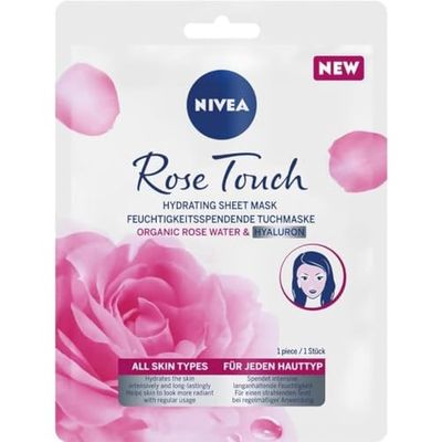 NIVEA Rose Touch Maschera Intensa Idratante Flash, 1 pezzo