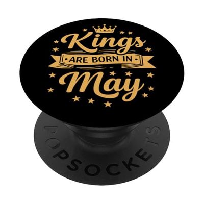 Kings Are Born In May PopSockets Adhesive PopGrip