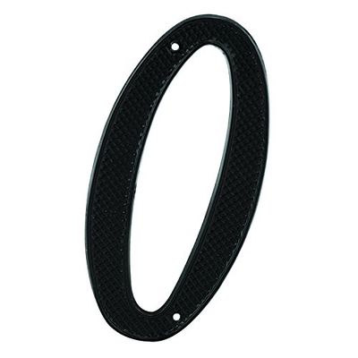 Prime-Line Products MP4110 Lot de 2 numéros d'adresse de maison Finition noire en zinc moulé sous pression 0 10,2 cm
