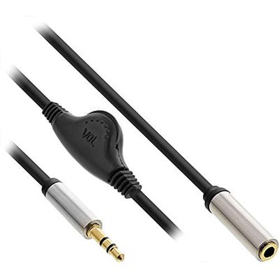 InLine® Slim Audio Cavo Jack 3,5 mm maschio/femmina.