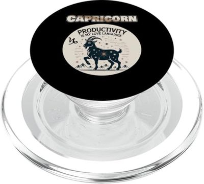 Capricorn Style – Productivity Is My Love Language Design PopSockets PopGrip for MagSafe