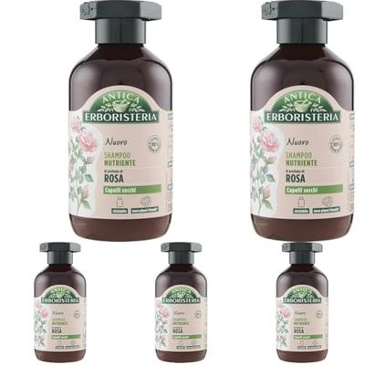 Antica Erboristeria Shampoo Rosa, 250ml (Confezione da 5)