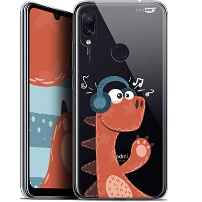 Caseink Beschermhoes voor Xiaomi Redmi Note 7 (6,3 inch), Gel, HD, zacht, schokbestendig, bedrukt in Frankrijk, Sketchy Dinausaure