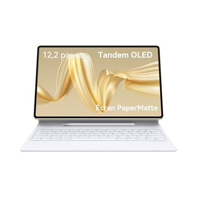 HUAWEI MatePad Pro 12.2" PaperMatte Tablettes, 2.8K Écran Tandem OLED, 144 Hz taux de rafraîchissement Auto-adaptatif, 12Go+512Go, Clavier 2-en-1 avec Rangement pour Stylet, Gold, Stylet