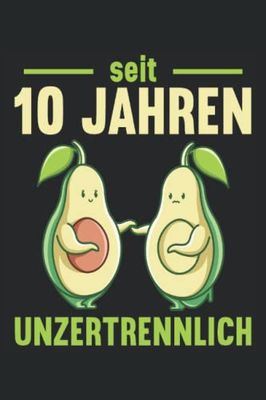 10 Jahre verheirtatet seit 10 Jahren unzertrennlich 50. Hochzeitstag Notizbuch 6x9 (ca. A5 ) 120 Seiten liniert: 10 Jahre verheirtatet seit 10 Jahren ... fürs Büro, Schule und Uni oder Universität