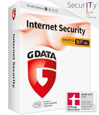 G DATA Internet Security 2020 | 1 Gerät - 1 Jahr | Trust in German Sicherheit | Antivirus für Windows, Mac, Android, iOS | DVD-ROM