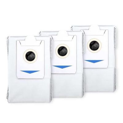 ECOVACS 3 sacchetti per aspirapolvere e mob combo DEEBOT X2 OMNI/X2 OMNI COMBO/X2 OMNI COMPLETE/T30S/T30S Combo Robot Aspirapolvere e Mob Combo, Bianco
