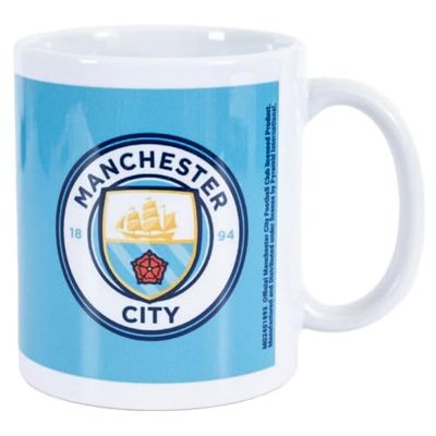 Pyramid International Manchester City (Club Crest) White Mug - 10Oz / 315Ml Ceramic Mug - One Size