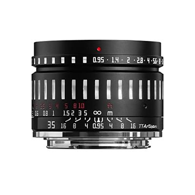 TTArtisan Obiettivo 35 mm F0.95 APS-C con messa a fuoco manuale grande apertura per fotocamere mirrorless Fuji X Mount compatibile con X-A10 X-A20 X-A3 X-A5