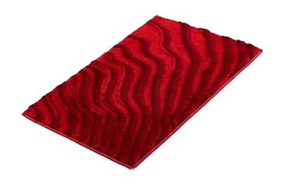 Kleine Wolke Terrace - Alfombrilla de baño (60 x 100 cm), Color Rojo
