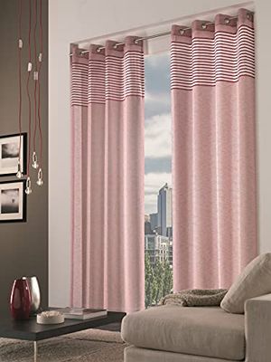 Cargo Import Tecno furniture curtain with rings cm 140 x 280