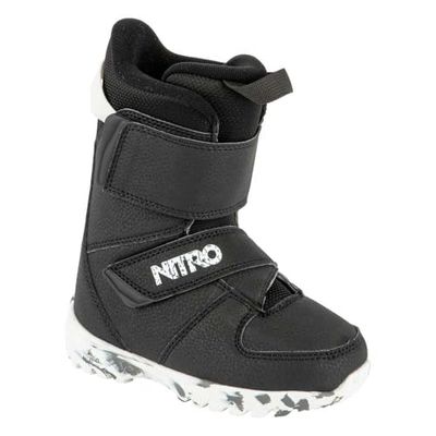Nitro Rover Botas de Snowboard, Niños, Blk-Wht-Charcoal, 205