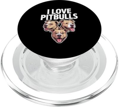 Amo la expresión sincera de los entusiastas de Pitbulls PopSockets PopGrip para MagSafe