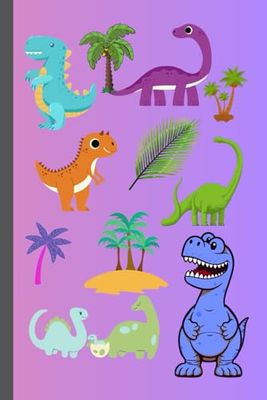 Dinosaur Notebook / Sketchbook: 6x9 inches, 120 Pages