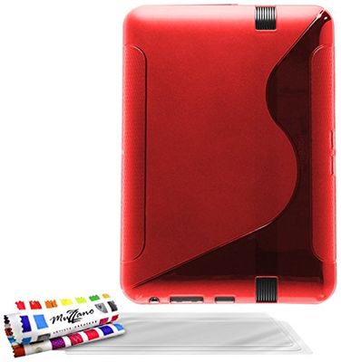 Muzzano protezione ultra sottile Amazon Kindle Fire HD di MUZZANO la protezione antiurto Ultime, protezione anti-urto elegante e duratura per il vostro Amazon Kindle Fire HD rosso rosso (3 pellicole protettive per lo schermo) LE S