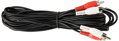 Pro Signal PSG02691 2x Phono (RCA) Mannelijk naar 2x Mannelijk Lead, 5m, Zwart