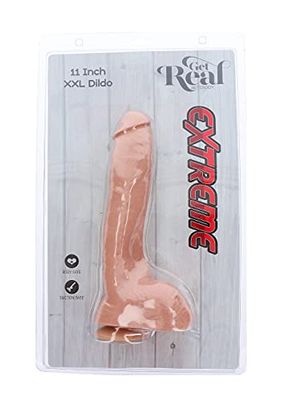 Get Real 10207_SKIN Extreme XXL Dildo 11 Inch, Multicolor