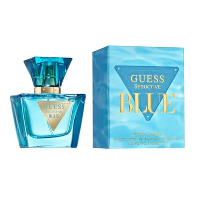 GUESS Seductive Blue, Eau de Toilette pour Femme, Parfum Floral et Fruitée, Senteur Fraîche et Addictive, Longue Durée, 30 ml