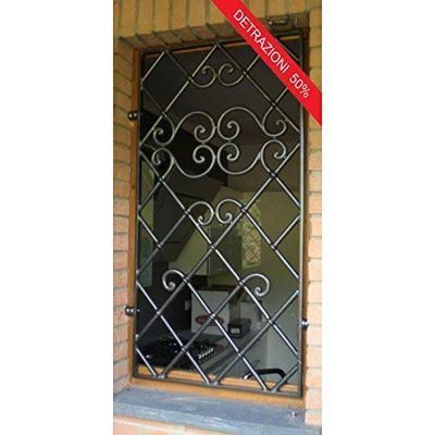 GRATA INFERRIATA Ferro Battuto Realizzazioni Personalizzate cod. 1354 Detrazioni 50%
