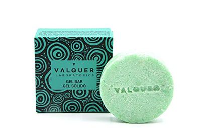 Valquer Laboratorios Válquer Solid Body Gel with Coconut Extract and Oil, Skin Conditioner and Repairer, Vegan, Sans savon, Sans plastique, Sans silicone, Écologique, 50 G