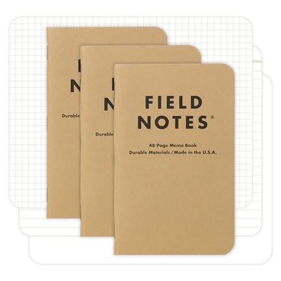 Field Notes - Bloc de notas (48 hojas, 3 unidades), modelos surtidos