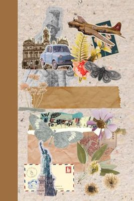 6 x 9 Vintage Notebook: Vintage-Themed Colored Paper