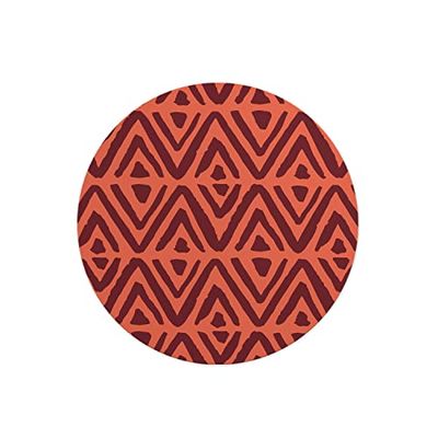Questo Casa, Tapis de Souris Rond imprimé numérique avec Fond antidérapant pour Bureau et Maison Diamètre 22 cm