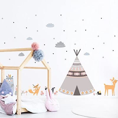 Adhesivo de pared para niños, decoración de habitación infantil, 60 x 90 cm