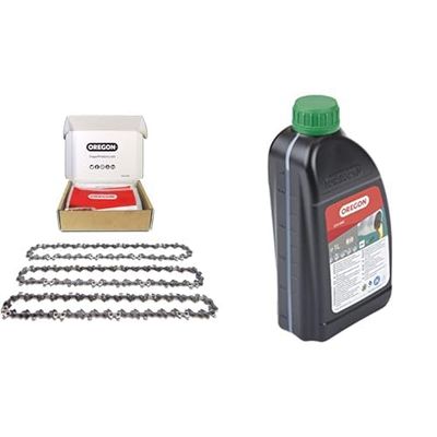 Oregon Confezione da 3 Catene per Motosega 3/8" LP da 52 Maglie di Trasmissione 1.1mm, Adatte a Barre da 35 cm, Compatibili con Husqvarna, McCulloch, Ryobi, Bosch ed altre marche