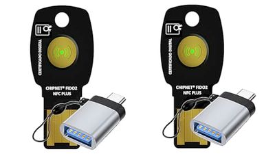 FIDO2 NFC Plus Kit 2 - FIDO2/U2F/NFC/PIV och Digitalt Certifierat - ChipNet Kit FIDO2 - Spanskt företag - med eftermarknadsstöd