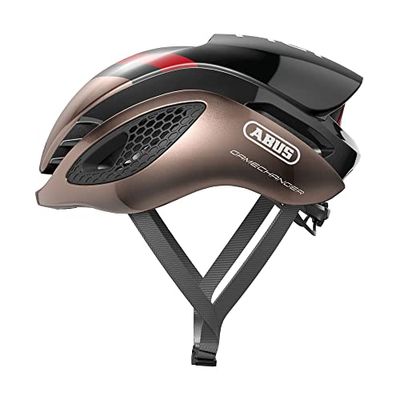 Abus, Casco per bici da corsa ABUS GameChanger, casco da bici aerodinamico con ottime proprietà di ventilazione per uomo e donna, rame/rosso, taglia L