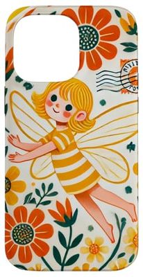 Lindos diseños de hadas amarillas de primavera Carcasa para iPhone 14 Pro Max