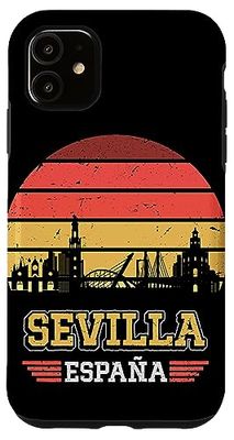 Carcasa para iPhone 11 Sevilla España Retro Vintage Sunset Skyline Sevilla