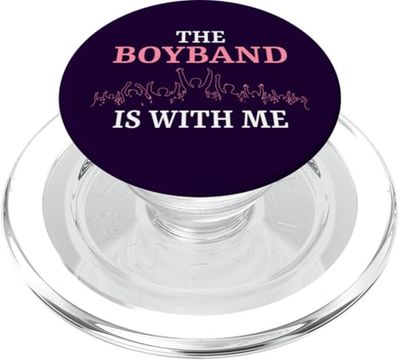 The Boyband Is With Me Funny Fangirl Concierto PopSockets PopGrip para MagSafe
