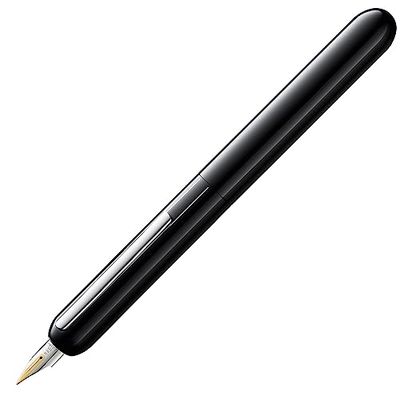 Lamy 1228081 pluma EF modelo diálogo 3 Piano Negro PT, colour negro/plata/oro