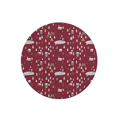 Questo Casa, Alfombrilla de ratón Redonda con impresión Digital, Antideslizante, para Oficina y hogar, diámetro de 22 cm