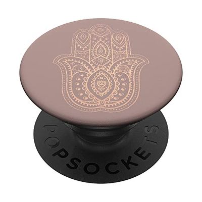 Popsockets- Hamsa Hand - Gift for Valentines Day - Rose Pink PopGrip: Agarre intercambiable para Teléfonos y Tabletas