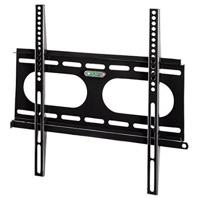 Hama Ultraslim tv-wandhouder (tv van 32 tot 56 inch (81 cm tot 142 cm beeldschermdiagonaal), incl. Fischer pluggen, VESA tot 400 x 400, wandafstand slechts 2,5 cm, max. 50 kg) zwart