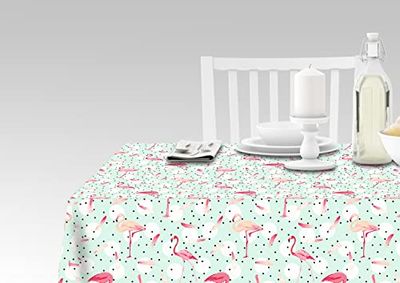 Doge Milano Nappe avec impression numérique, 100% Made in Italy Nappe antidérapante pour salle à manger, lavable et antitache, Modèle Rashida, 240x140 cm