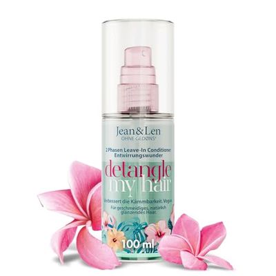 Jean & Len Spray districante Miracle 2-Phase Leave-In, adatto a tutti i tipi di capelli, districa i capelli e ne migliora la pettinabilità, spray districante, senza siliconi e parabeni, vegan, 100 ml