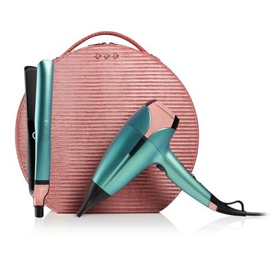 GHD - Coffret Deluxe - Lisseur & Sèche Cheveux (Vert Jade) - Collection Dreamland