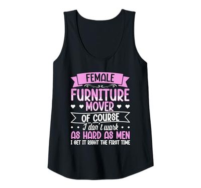Womens Female Furniture Mover Design For furniture mover Tank Top