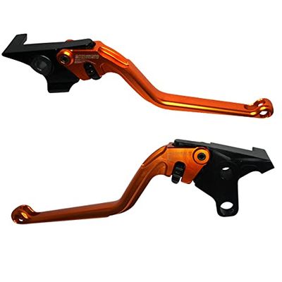 ACCOSSATO Paire de leviers orange pour Yamaha SuperteOrange/Xt1200 ZE de 2012 à 2020 (CC 1200)