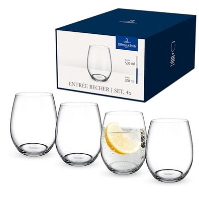 Villeroy & Boch - Entrée ensemble de 4 verres à eau, 480 ml, cristallin, transparent