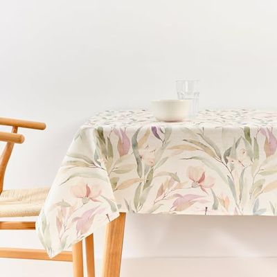 BELUM | Tablecloth 140x140 cm Stain Resistant 100% Cotton resinated Model 0120-248, Tablecloth NO Rubber, Tablecloth Touch Cotton, Waterproof Tablecloth, Stain Resistant Tablecloth Liquid Repellent