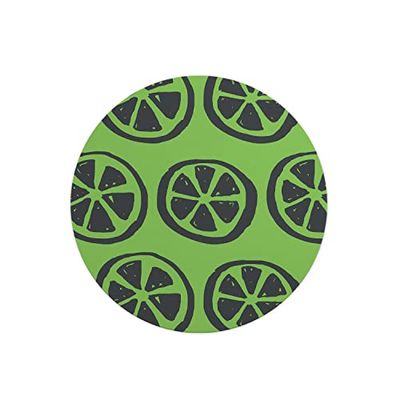 Questo Casa, Tapis de Souris Rond imprimé numérique avec Fond antidérapant pour Bureau et Maison Diamètre 22 cm