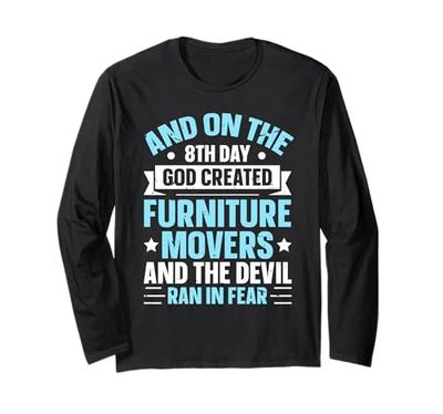 Carrying Furniture Design For Furniture Mover Long Sleeve T-Shirt